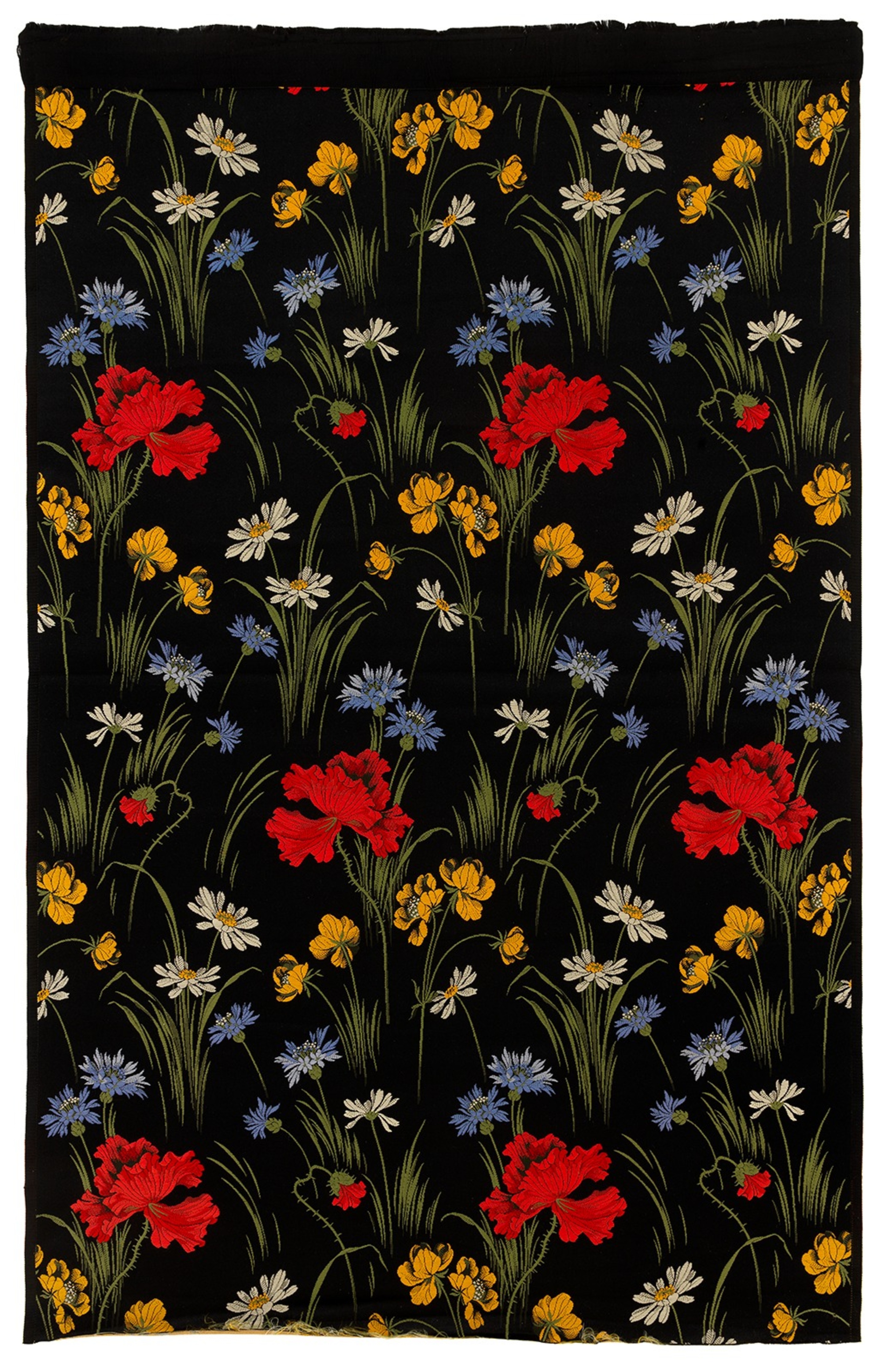 Maison Boucharlat et Pelet (fabricant), Laize à décor de fleurs des champs, présenté à l'exposition universelle de Paris en 1900. © © Lyon, musée des Tissus – Pierre Verrier