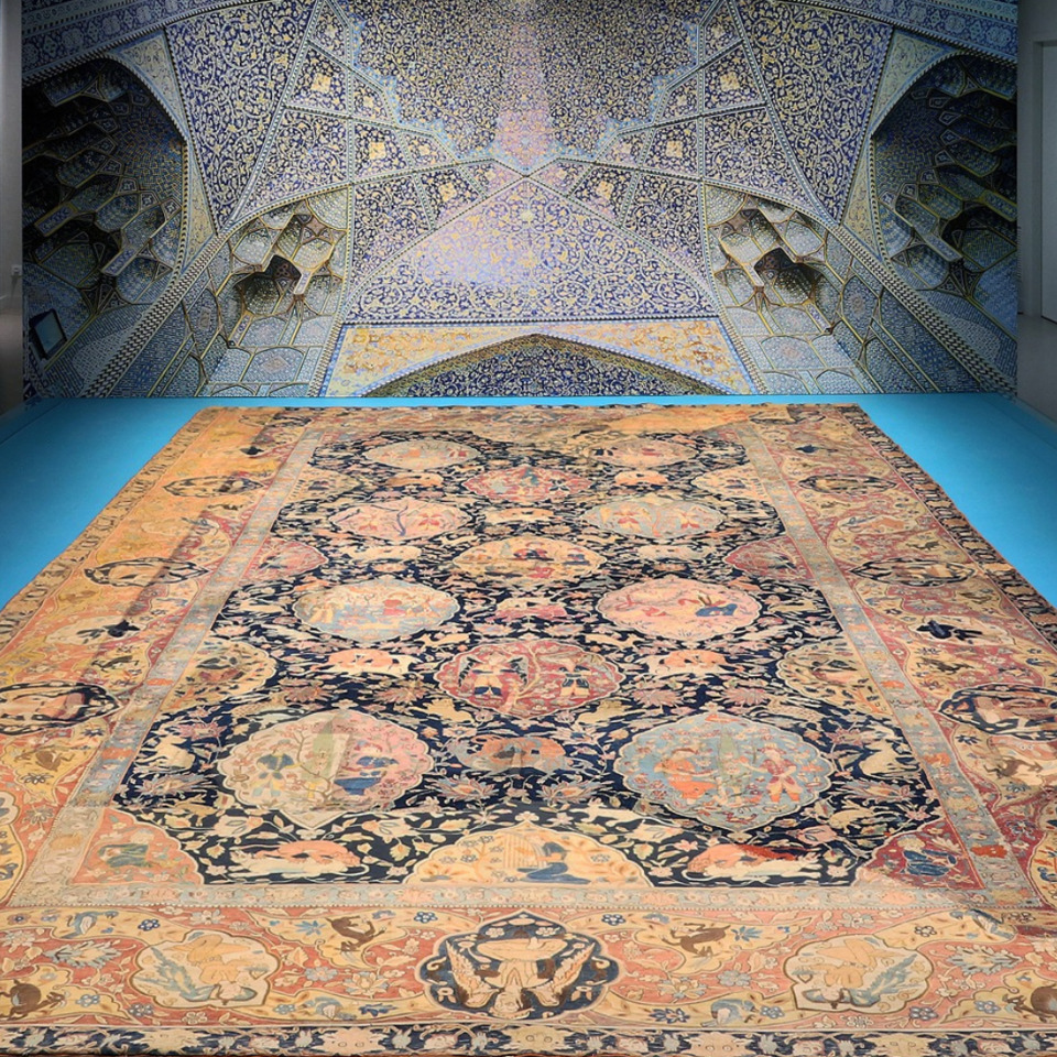 Tapis de réception, Kirman, XVIIe siècle  © © Céline Vautey
